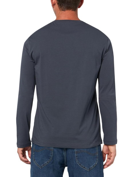 Базовый лонгслив Armani Exchange с логотипом 1159836149 (Синий XL)