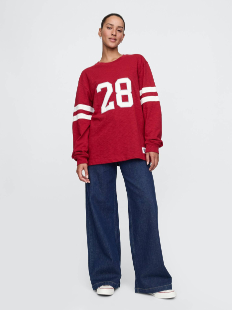 Чоловічий лонгслів Gap × Disney 1159837121 (Червоний M)