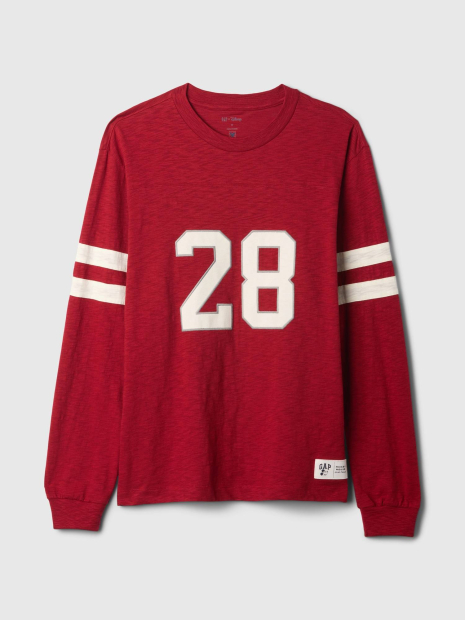 Чоловічий лонгслів Gap × Disney 1159837121 (Червоний M)