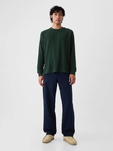 Мужской лонгслив GAP 1159837129 (Зеленый M)