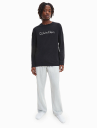 Мужской лонгслив Calvin Klein с логотипом 1159774308 (Черный, L)