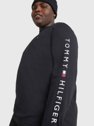 Лонгслив мужской Tommy Hilfiger кофта с логотипом 1159774855 (Черный, XXL)