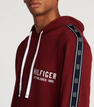 Лонгслив мужской Tommy Hilfiger кофта с капюшоном 1159778003 (Красный, L)