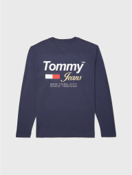 Лонгслив мужской Tommy Hilfiger кофта с логотипом 1159782407 (Синий, S)