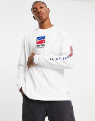 Лонгслив мужской Tommy Hilfiger 1159782409 (Белый, XXL)