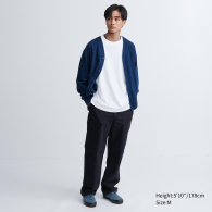 Мужской лонгслив UNIQLO с технологией AIRism 1159784504 (Белый, XXL)