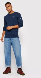 Мужской лонгслив Pepe Jeans London кофта с логотипом 1159786077 (Синий, M)