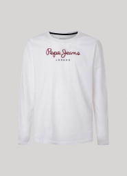 Мужской лонгслив Pepe Jeans London кофта с логотипом 1159793757 (Белый, XXL)