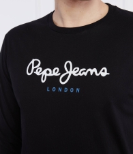 Мужской лонгслив Pepe Jeans London кофта с логотипом 1159812312 (Черный, S)