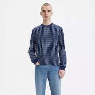 Мужской лонгслив Levi's в полоску 1159814493 (Синий, XXL)