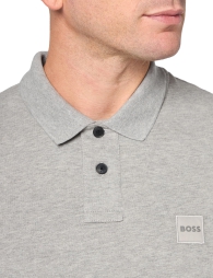 Мужской лонгслив-поло BOSS by Hugo Boss 1159820105 (Серый L)