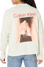 Мужской лонгслив Calvin Klein с принтом 1159820580 (Бежевый XXL)