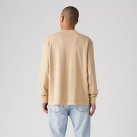 Мужской лонгслив Levi's с принтом 1159821608 (Бежевый L)