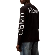 Мужской лонгслив Calvin Klein кофта 1159825769 (Черный L)