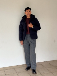 Мужской флисовый лонгслив UNIQLO 1159826271 (Коричневый XL)