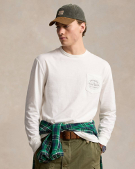 Лонгслив мужской Polo Ralph Lauren с принтом 1159832529 (Белый XXL)