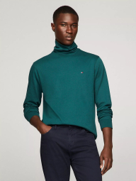 Мужской лонгслив Tommy Hilfiger водолазка 1159832913 (Зеленый XXL)