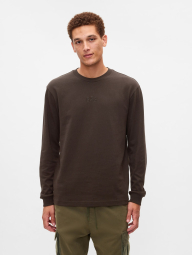 Мужской лонгслив GAP с логотипом 1159834990 (Коричневый XL)