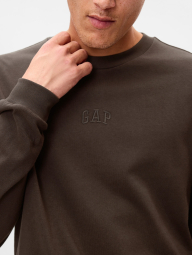 Чоловічий лонгслів GAP з логотипом 1159834990 (Коричневий XL)