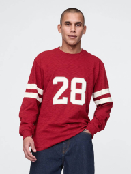 Чоловічий лонгслів Gap × Disney 1159837121 (Червоний M)