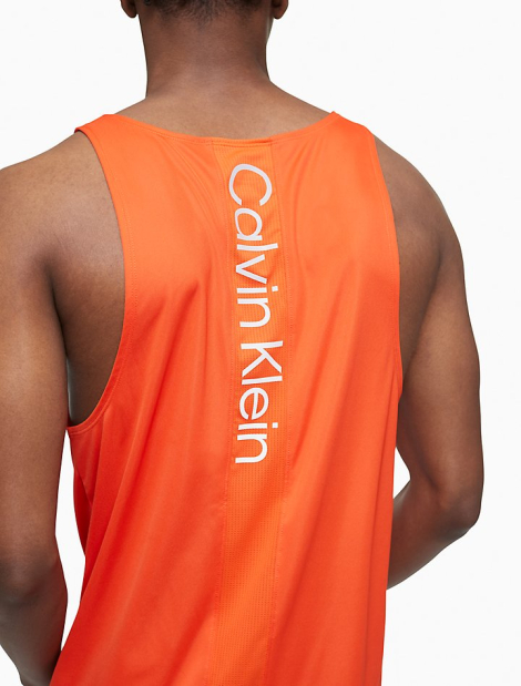 Мужская майка Calvin Klein Performance с логотипом 1159772788 (Оранжевый, XXL)