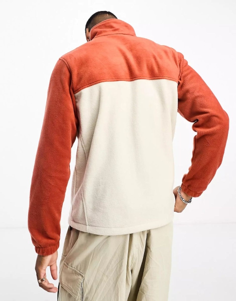Мужская флисовая куртка Steens Mountain Columbia 1159806455 (Красный/Молочный, L)