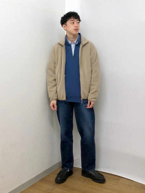 Флісова куртка UNIQLO 1159831943 (Бежевий L)
