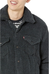 Уютная винтажная куртка Levi's из шерпы 1159796895 (Зеленый, XL)