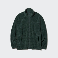 Флисовая куртка Uniqlo на молнии 1159800561 (Зеленый, S)