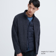 Флисовая куртка Uniqlo на молнии 1159797426 (Синий, M)