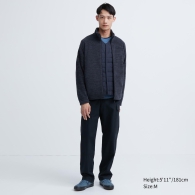 Флисовая куртка Uniqlo на молнии 1159797426 (Синий, M)