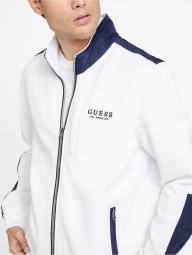 Мужская тканевая куртка GUESS на флисе 1159801509 (Белый, L)
