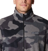 Мужская флисовая куртка Columbia с принтом оригинал 1159806156 (Серый, M)