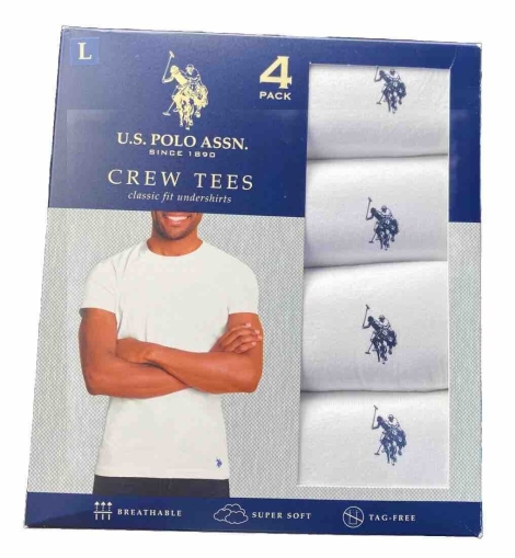 Набір чоловічих футболок U.S. Polo Assn 1159811842 (Білий, XL)