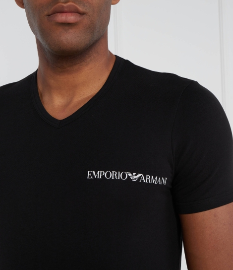 Чоловічий набір футболок з логотипом Emporio Armani. 1159813735 (Чорний, XL)