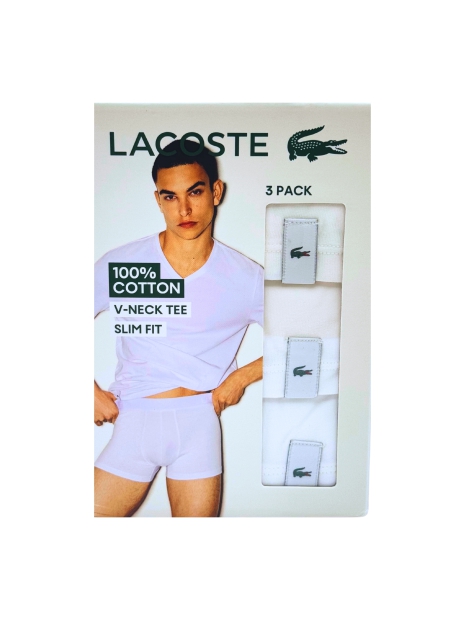 Набор фирменных мужских футболок Lacoste 1159825540 (Белый 3XL)