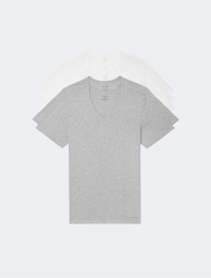 Набор мужских футболок Calvin Klein 1159784456 (Белый/Серый, L)