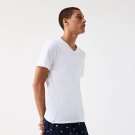 Набор фирменных мужских футболок Lacoste 1159788314 (Белый, 3XL)