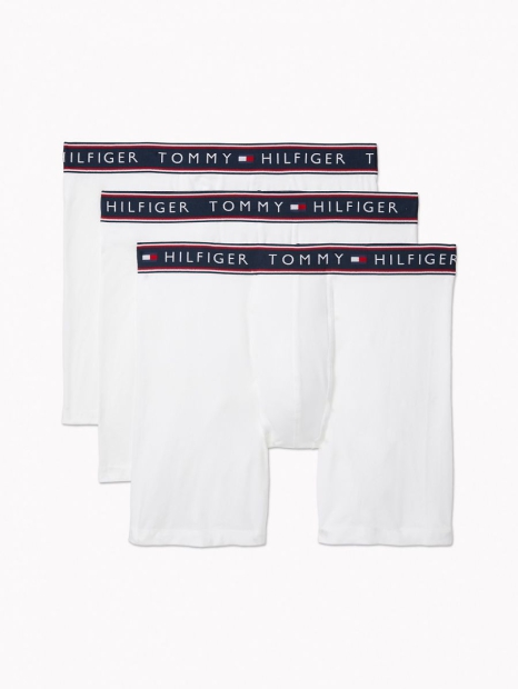 Фирменные мужские трусы боксеры Tommy Hilfiger 1159764882 (Белый, XL)