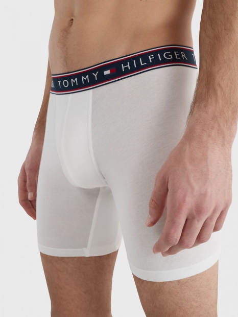 Фирменные мужские трусы боксеры Tommy Hilfiger 1159799540 (Белый, S)