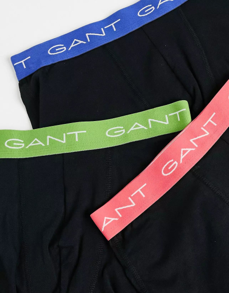 Набор мужских трусов GANT боксеры с логотипом 1159770532 (Черный, XL)