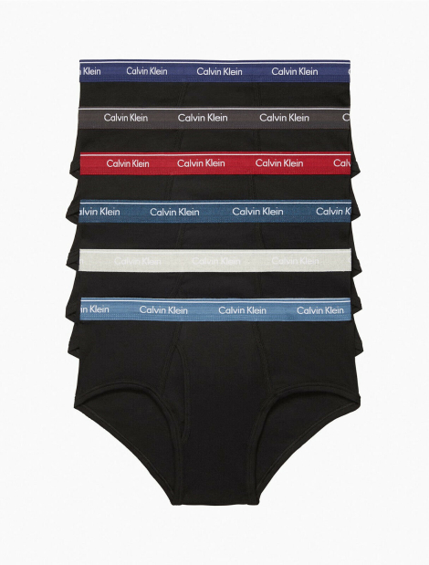 Фирменные мужские трусы брифы Calvin Klein набор 6 шт 1159771366 (Черный, XL)