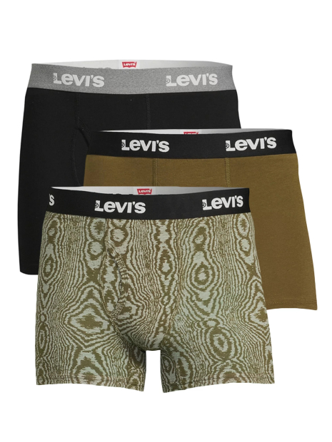 Трусы мужские боксеры Levi's набор 1159777462 (Черный/Зеленый, M)