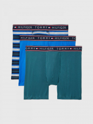 Фирменные мужские трусы боксеры Tommy Hilfiger набор 1159765199 (Голубой/Зеленый, S)