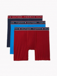 Фирменные мужские трусы боксеры Tommy Hilfiger 1159764860 (Красный/Синий, M)