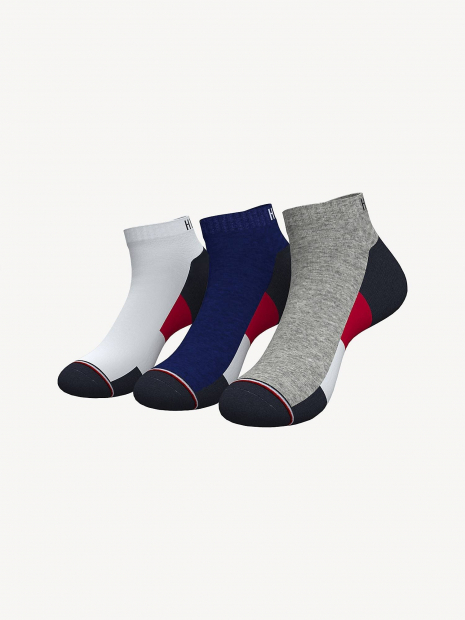 Набор мужских носков Tommy Hilfiger короткие 1159763311 (Синий/Белый/Серый, One Size)