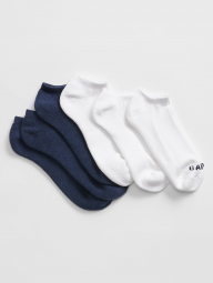 Набор носков GAP короткие 1159763503 (Белый/Синий, One Size)