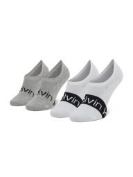 Набор мужских носков Calvin Klein короткие 1159780287 (Белый/Серый, 39-42)