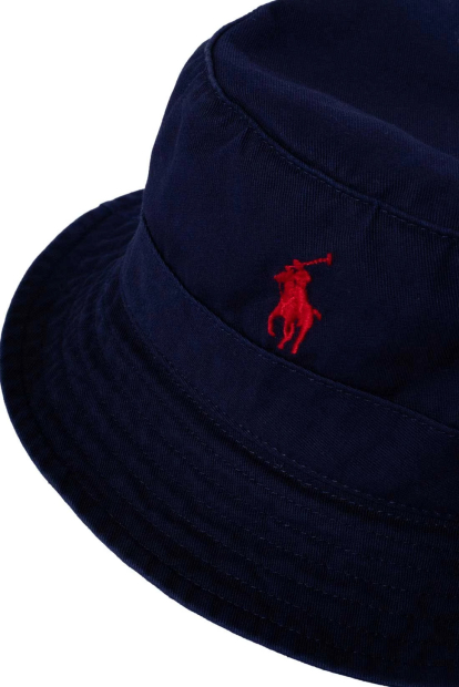 Мужская панама Polo Ralph Lauren с вышитым логотипом 1159776543 (Синий, L/XL)