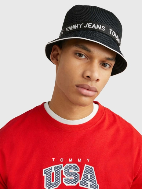 Мужская панама Tommy Hilfiger с логотипом 1159793496 (Черный, One Size)